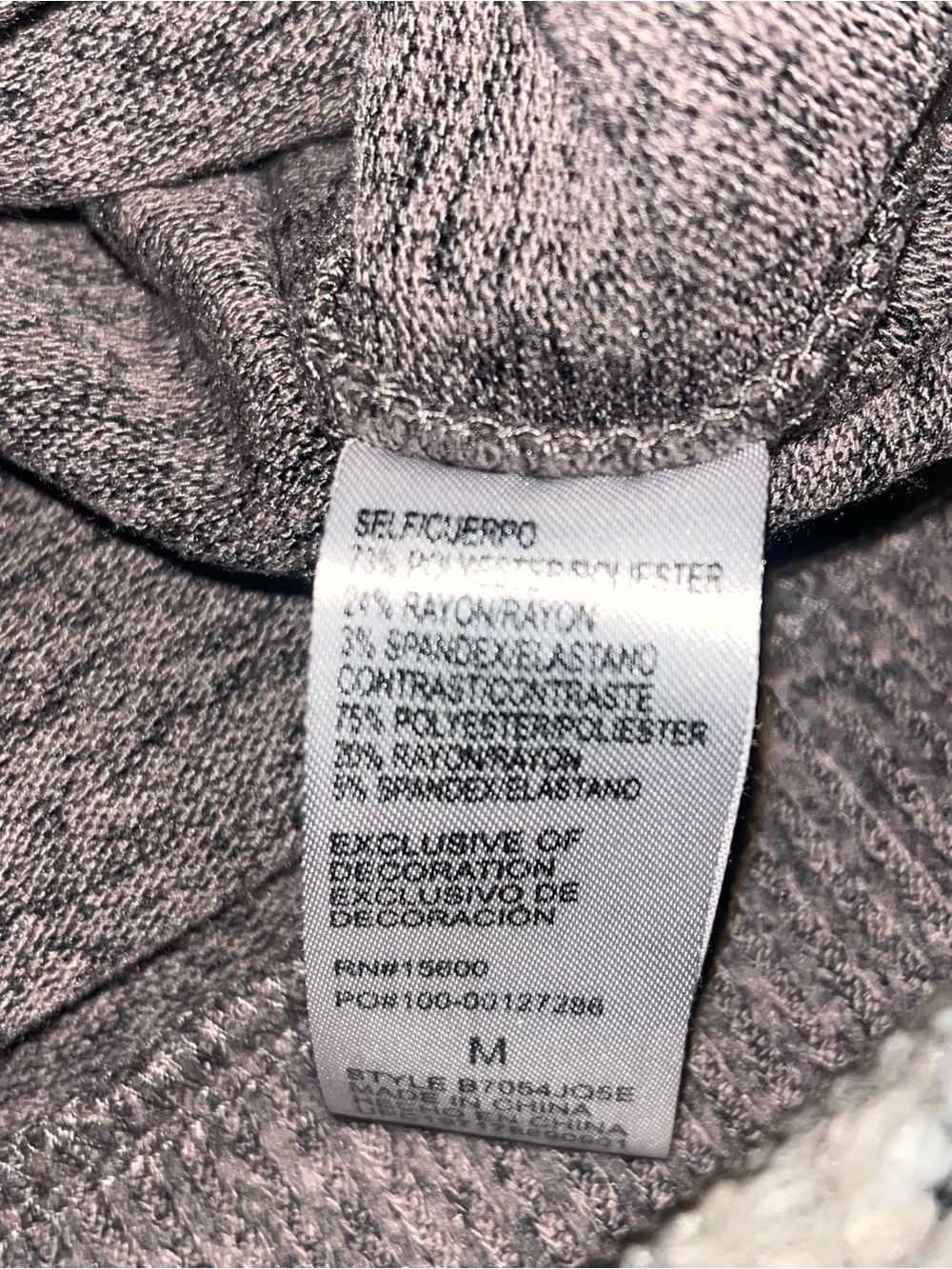 Democracy Mauve Heather Ruffle Shoulder Crew Sweater - Picture 4 of 4